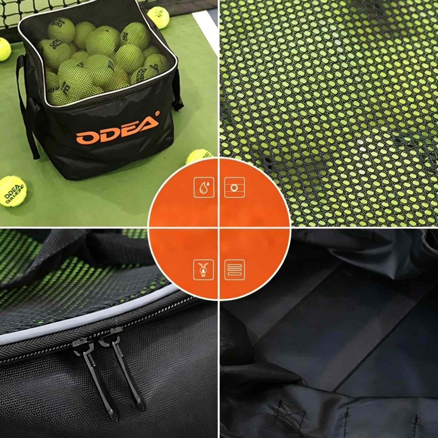 ODEA Tennis Bag Fabric Folding Portable Tennis Bag 80/160 PCS Portable Outdoor Storage Bag