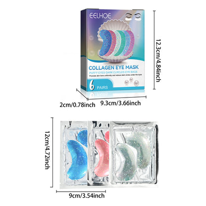 Collagen eye mask reduces fine lines and dark circles Hydrating, hydrating, firming and lifting crystal eye mask