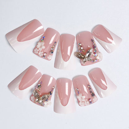Colorful rhinestone nail polish, personalized luxury with one click