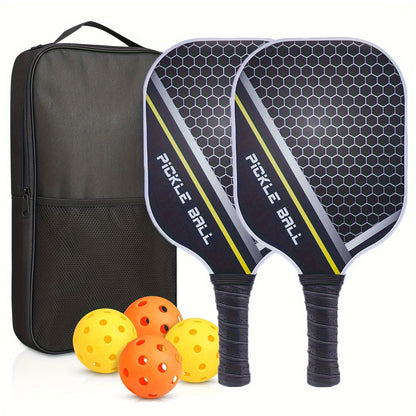 Graphite Carbon Fiber USAPA Approved Lightweight Racquet Set | Indoor & Outdoor All-Age Exercise Gear