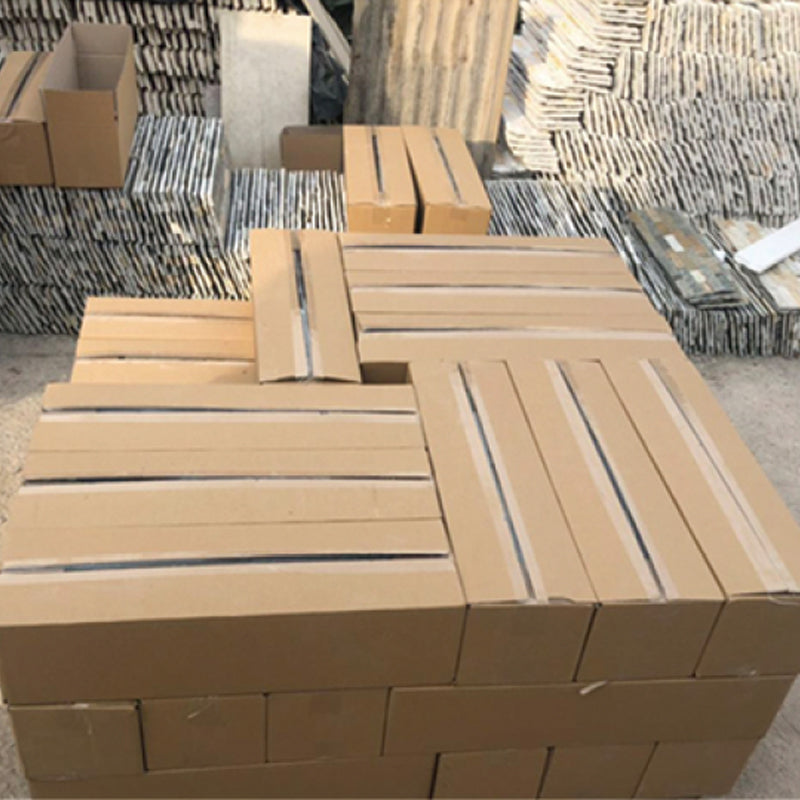 Yellow wood-grain cement cultured stone for villa courtyard exterior walls and indoor/outdoor decoration.