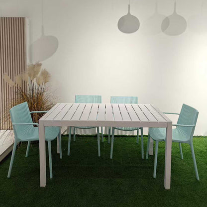 Minimalist Modern Outdoor Patio Table and Chair Set, Terrace Garden Leisure Table and Chair Combination