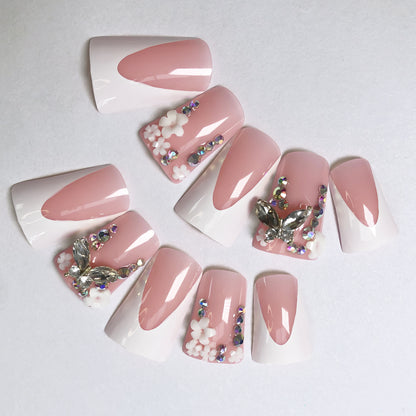 Colorful rhinestone nail polish, personalized luxury with one click