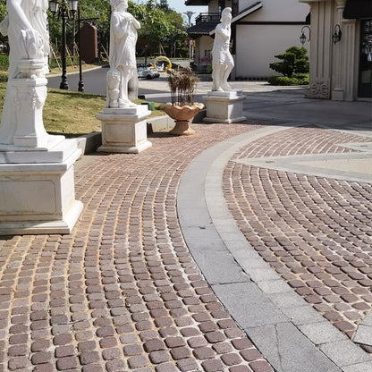 Natural stone small square bricks for outdoor courtyards and terraces, non-slip and wear-resistant floor tiles