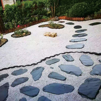 Hand-Cut Natural Stone Mosaic Stepping Stone for Yard & Patio