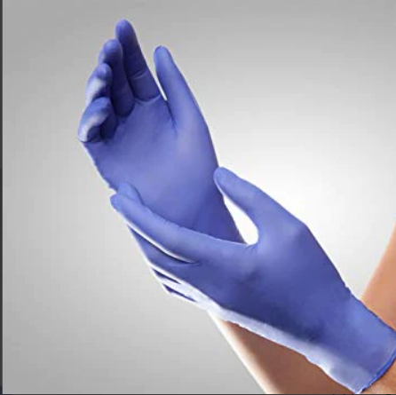 Blue Disposable Gloves Latex Biodegradable Nitrile Exam Grade Disposable Large Gloves For Work Kitchen Clean