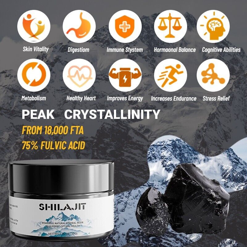 Natural organic shilajit extract mineral essence pure no added health care products