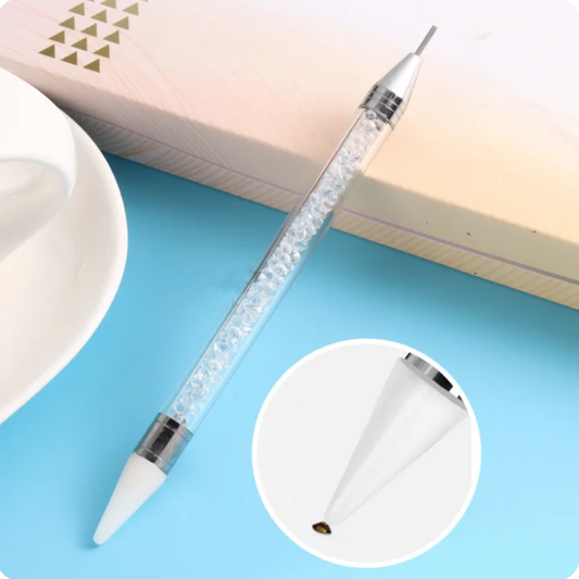 1-Piece Crystal Double-Headed Rhinestone Picker Pen