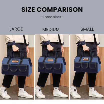 18 Inch Multifunctional Tool Bags 1680D Oxford Cloth Electrician Bags Waterproof and Wear-Resistant High Capacity Storage Bags