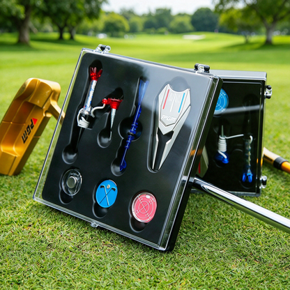 Golf Accessories Set Mark Hat Clip Magnetic Mother Ball Tee Green Fork Gift Box