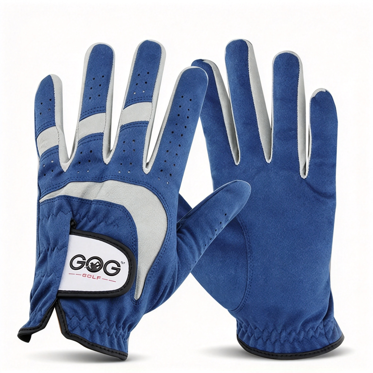 Golf Glove For Men 1pc Blue Sport Fabric Breathable Left Right Hand New Brand Dropship Magic Tape baseball Tennis Glove