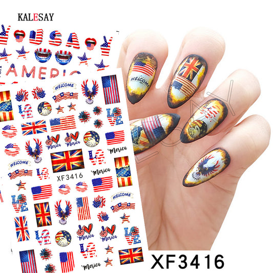 American Independence Day Nail Art Stickers & Decorations