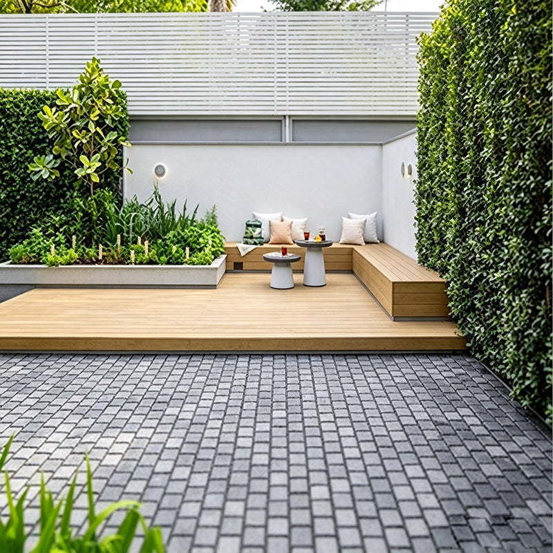 Natural stone small square bricks for outdoor courtyards and terraces, non-slip and wear-resistant floor tiles