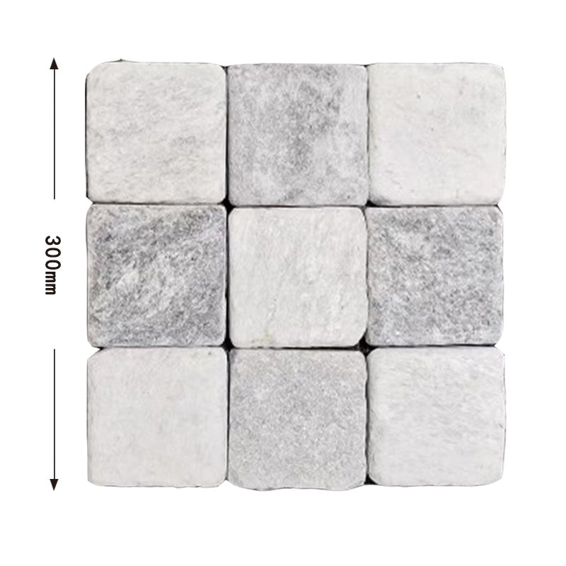Natural stone small square bricks for outdoor courtyards and terraces, non-slip and wear-resistant floor tiles