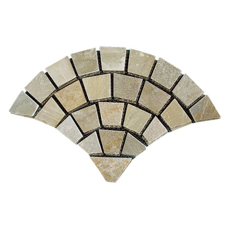 Ice-crack patterned irregular mesh cultural stone courtyard villa park paving tiles