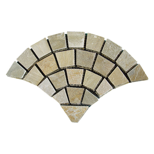 Ice-crack patterned irregular mesh cultural stone courtyard villa park paving tiles
