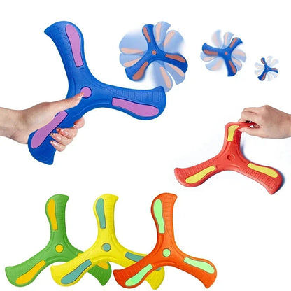 Children Boomerang | Soft Three-Leaf Cross | Adult-Kids Interactive Outdoor Toy | Early Education Puzzle | Decompression Gift