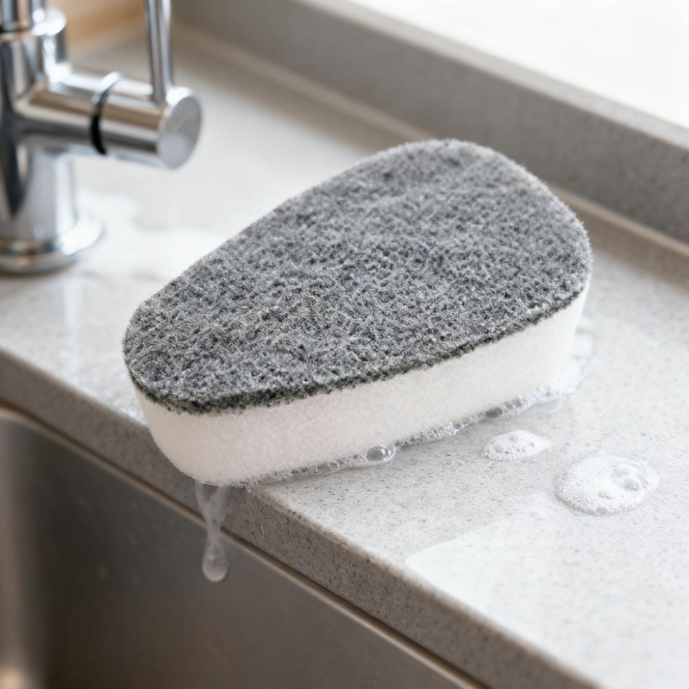 New Brush Pot Long Handle Cleaning Brush Kitchen Dishwashing Brush Dishwashing Sponge with Liquid Washing Brush