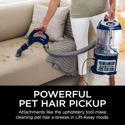 Shark Upright Vacuum | Navigator Lift - Away Deluxe | Large Dust Cup Capacity | HEPA Filter | Swivel Steering | Upholstery Tool & Crevice Tool | Blue | NV360