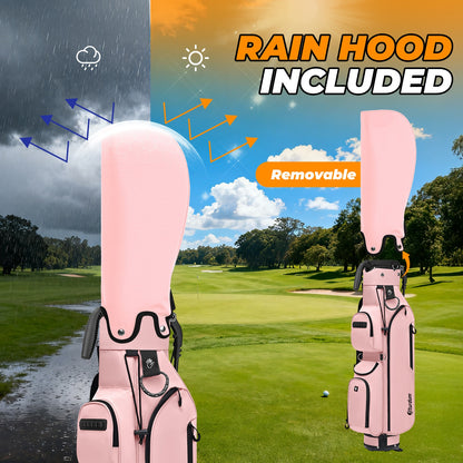 Lightweight Golf Stand-up Tote Bag with Three-way Dividers | Suitable for Driving Range and Golf Courses