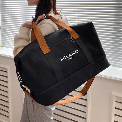 Stylish Color-Block Handbag/Shoulder Bag/Crossbody Bag – Large-Capacity, Versatile, and Lightweight Travel & Fitness/Sports Bag for Men and Women