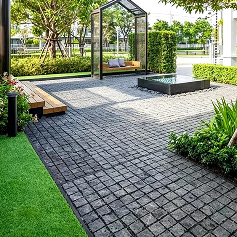 Natural stone small square bricks for outdoor courtyards and terraces, non-slip and wear-resistant floor tiles