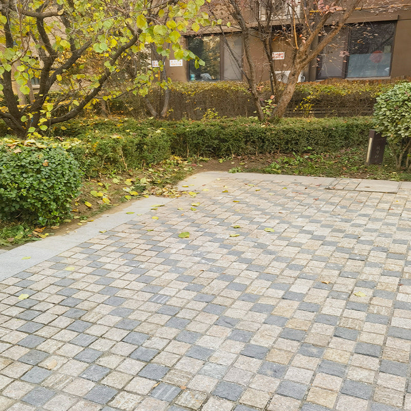 Natural stone small square bricks for outdoor courtyards and terraces, non-slip and wear-resistant floor tiles