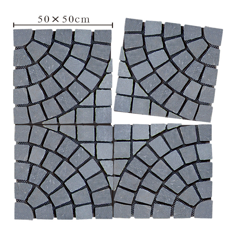 Ice-crack patterned irregular mesh cultural stone courtyard villa park paving tiles