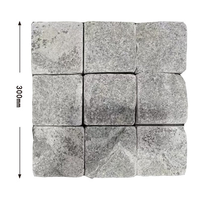 Natural stone small square bricks for outdoor courtyards and terraces, non-slip and wear-resistant floor tiles