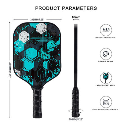 Professional High-Quality Glass Fiber Pickleball Paddle | Breathable Anti-Slip Handle (Sports Training Preferred)