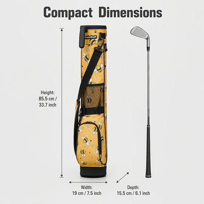Lightweight | Unisex Golf Stand Bag Featuring a Retractable Stand to Secure Clubs | A Compact Design Suitable for Course Use.