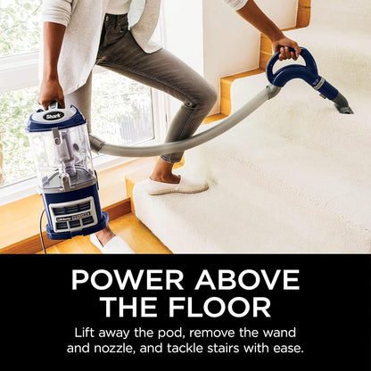 Shark Upright Vacuum | Navigator Lift - Away Deluxe | Large Dust Cup Capacity | HEPA Filter | Swivel Steering | Upholstery Tool & Crevice Tool | Blue | NV360