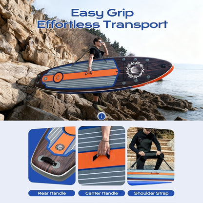 EXTRA WIDE INFLATABLE PADDLE BOARD | 11'×34"×6" DIMENSIONS | STAND UP PADDLE BOARD FOR ADULTS | SUP ACCESSORIES | CAMERA MOUNT