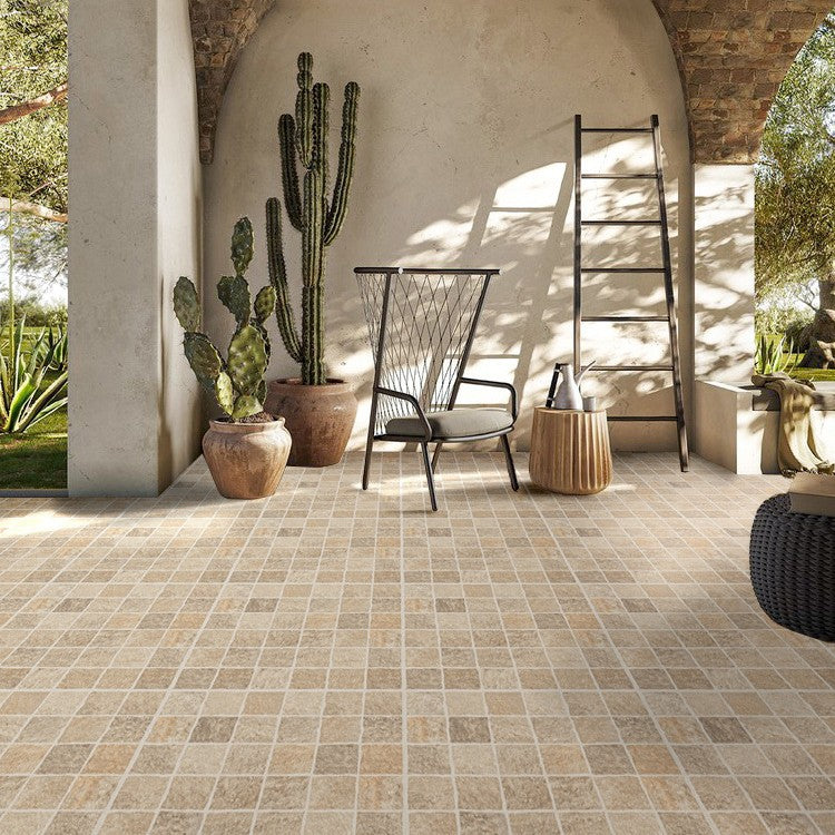 Natural stone small square bricks for outdoor courtyards and terraces, non-slip and wear-resistant floor tiles