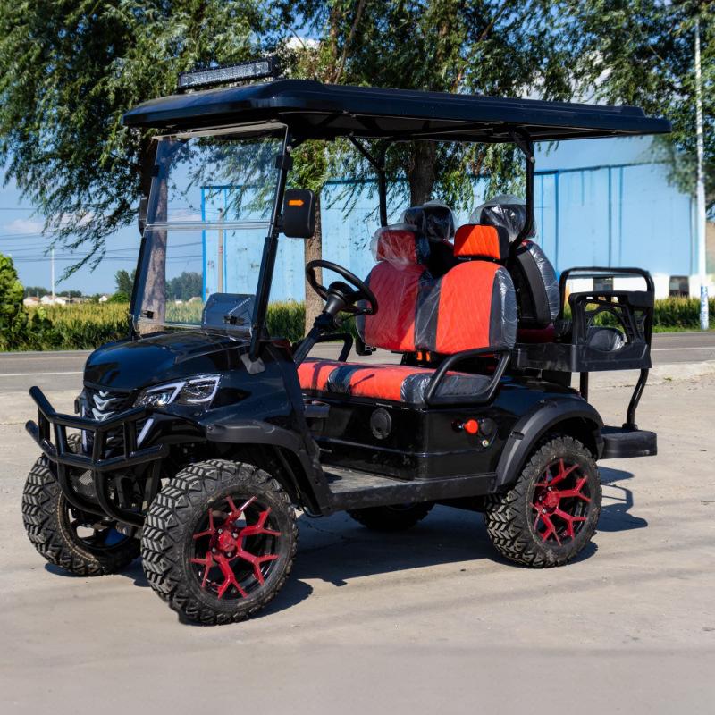 Electric golf carts are easy to maintain, flexible to dispatch, and comfortable to ride.