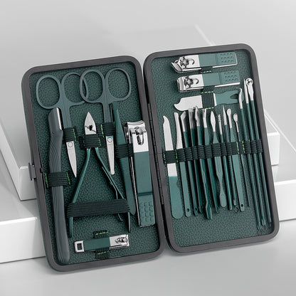 Stainless Steel Nail Clippers and Pedicure Scissors Set - Portable Manicure and Pedicure Tools Nail Clippers Set