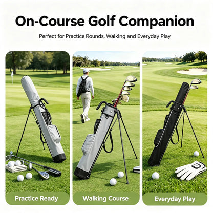 Lightweight Golf Club Bag With Bracket Golf Gun Rack Bags, Waterproof Golf Stand Carry Bag