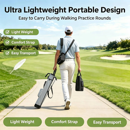 Lightweight Golf Club Bag With Bracket Golf Gun Rack Bags, Waterproof Golf Stand Carry Bag