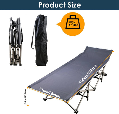 Foldable Portable Bed | Outdoor Garden Lounge Chair with Pearl Foam Mattress