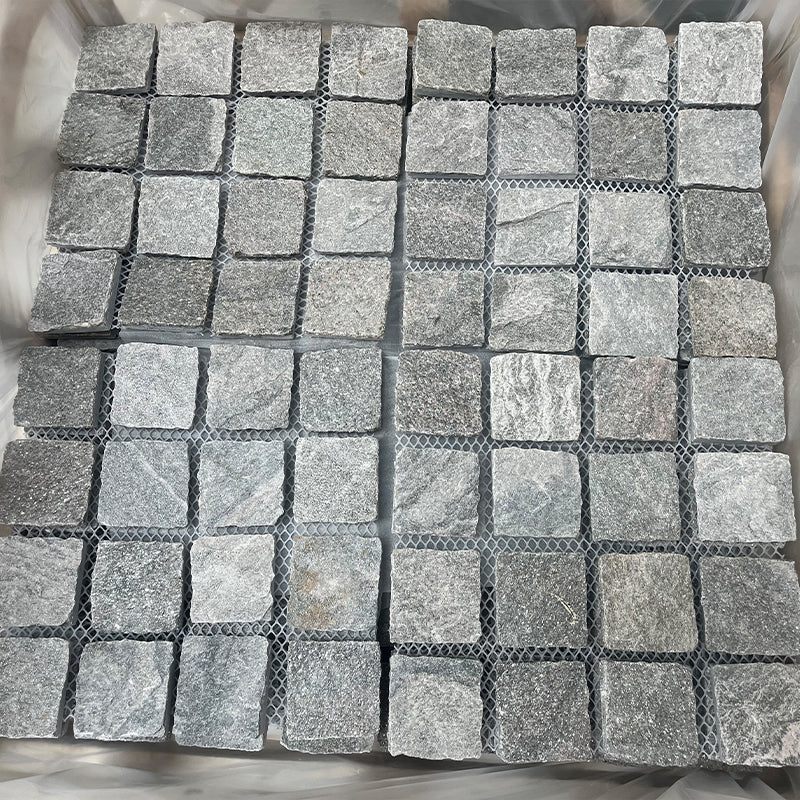 Natural stone small square bricks for outdoor courtyards and terraces, non-slip and wear-resistant floor tiles