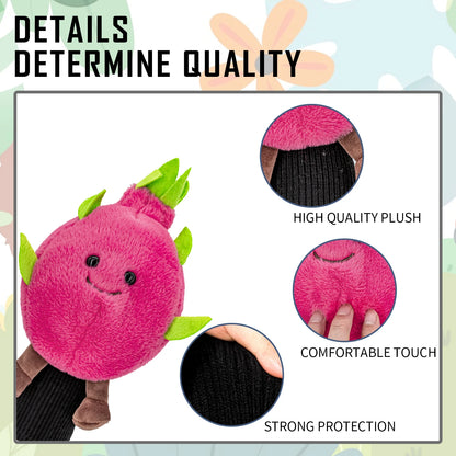 1PC Pitaya Dragon Fruit Plush Golf Wood Headcover Medium Size Cartoon Doll Golf Club Head Cover Protector Golf Accessories