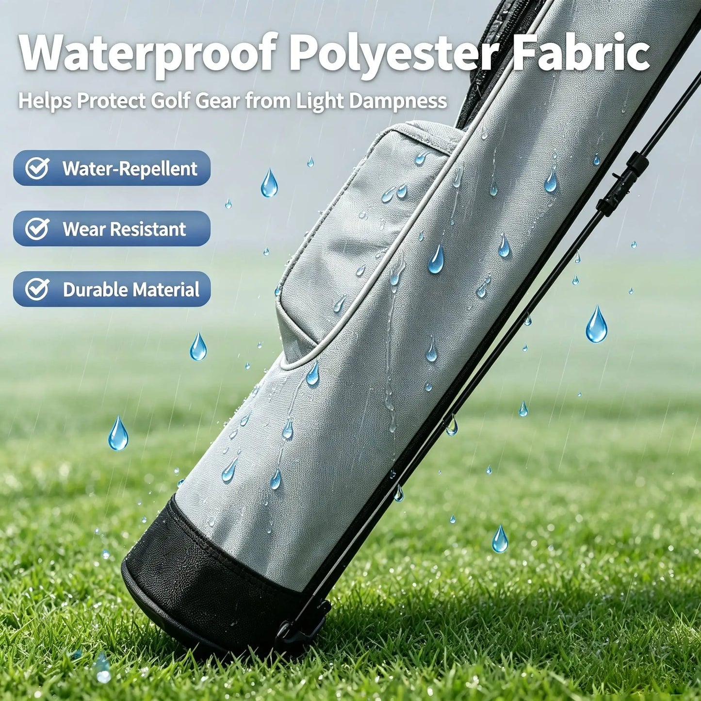 Lightweight Golf Club Bag With Bracket Golf Gun Rack Bags, Waterproof Golf Stand Carry Bag