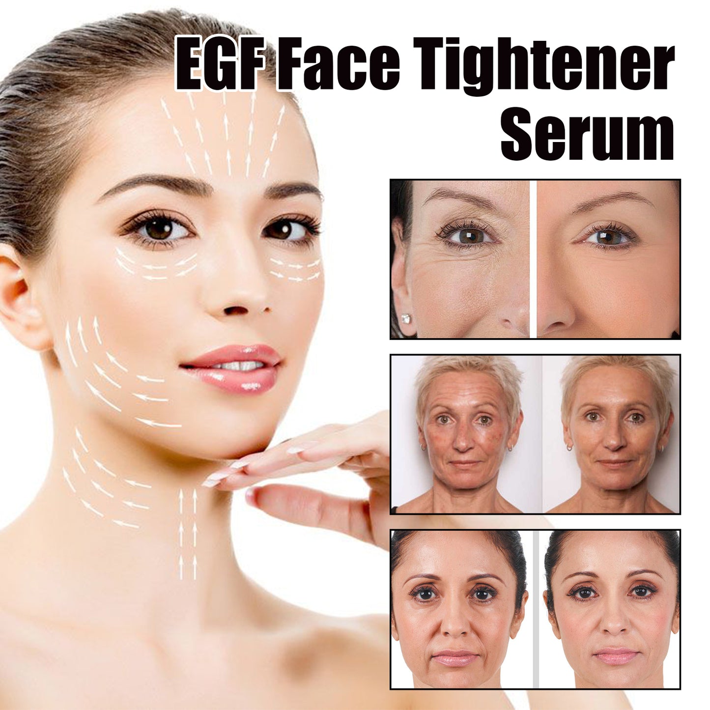 Vitamin C Wrinkle Remover Face Serum Lifting Firming Fade Fine Lines Anti-aging Essence Whitening Brighten Nourish Skin Care