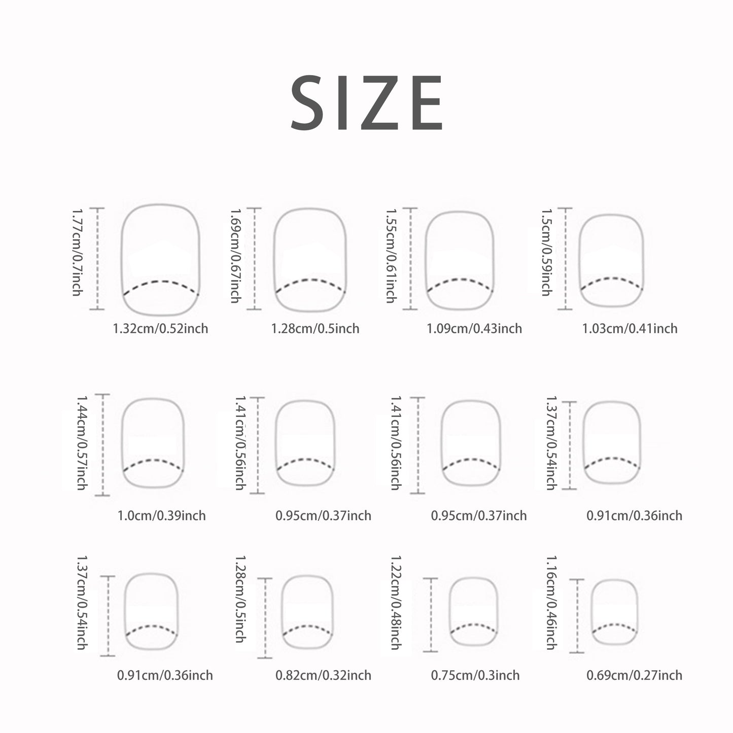 24pcs short method color simple leaf nails with file strip 1 and jelly glue 1