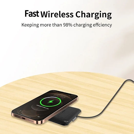 9 In 1 Fast Wireless Charger Stand Multi Cable Adapter Needle Card Storage Box