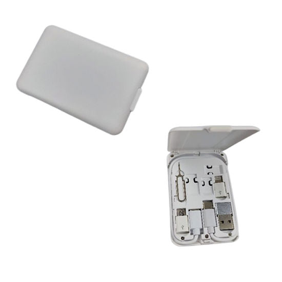 9 In 1 Fast Wireless Charger Stand Multi Cable Adapter Needle Card Storage Box