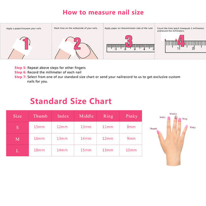 Handmade Diamond Stars Fake Nails Short with Charms Removable Nails High Quality
