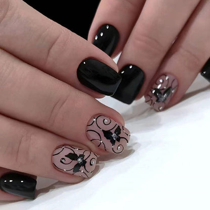 24-Piece Spring & Summer French Press-On Nails | Short False Nails for Seasonal Manicure
