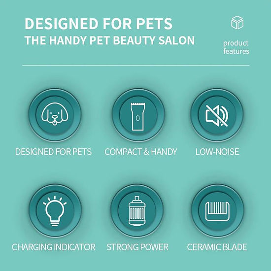 Dog Hair Clipper Pet Hair Trimmer Waterproof Professional Puppy Grooming Haircut