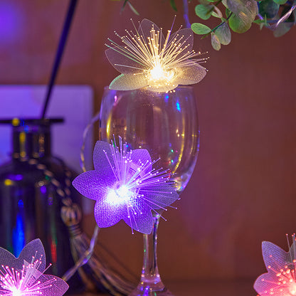 LED Optical Fiber Fairy Lights | Battery-Powered | Wreath/Holiday/Wedding/Party/Birthday Decor
